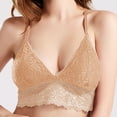 thumbnail image 2 of Vedolay Bras Women's Shirred Front Sport Bra With Removable Pads,Beige One Size, 2 of 3