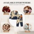 thumbnail image 7 of Honeii American Bald Eagle A print Women's Pajama Sets Long Sleeve Button Down Sleepwear Nightwear Soft Pjs Lounge Sets-XX-Large, 7 of 7