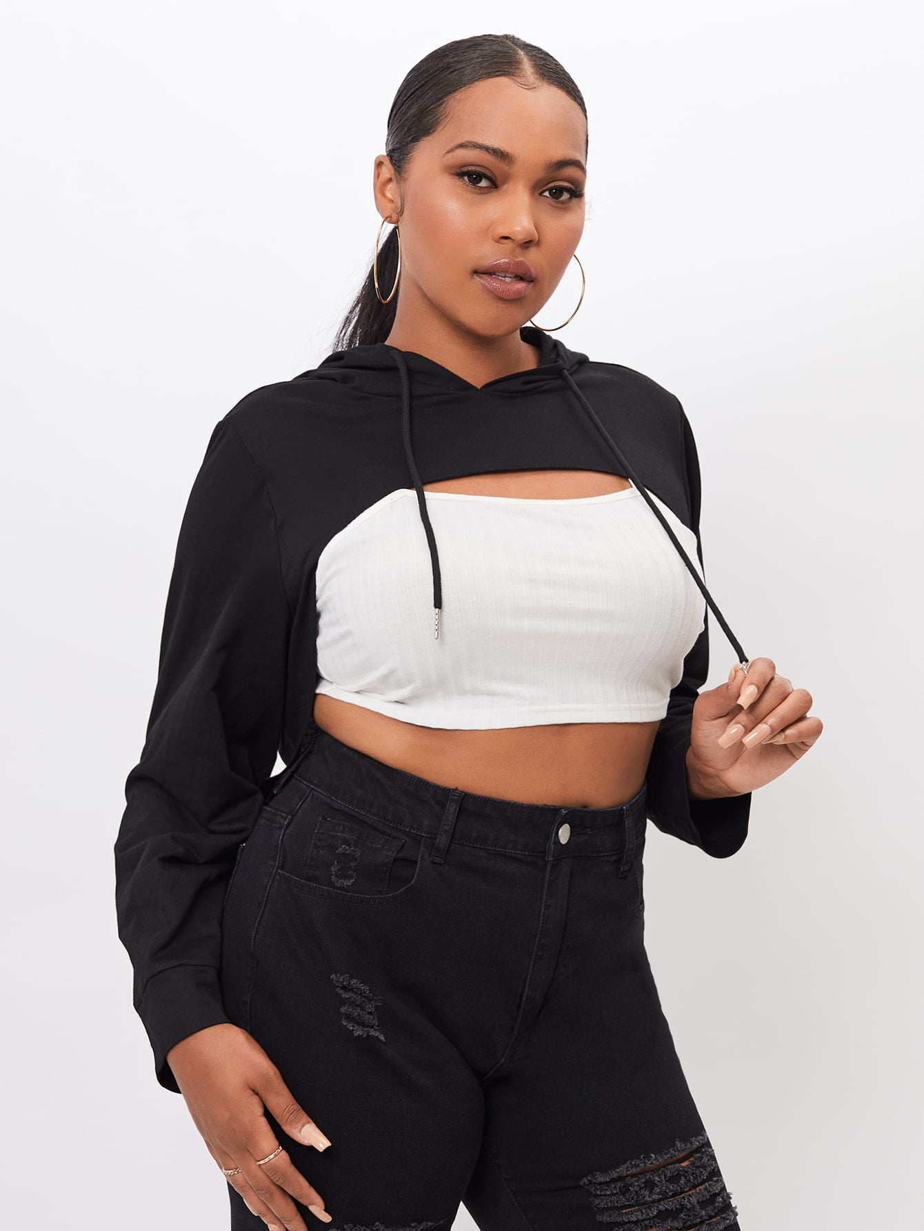 super crop top hoodie