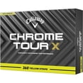 thumbnail image 1 of Pelota de golf Callaway Chrome Tour X 360 Stripe Yellow, paquete de 24, 1 of 4