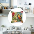 thumbnail image 5 of nygtbtfer Tropical Birds Throw Pillow Set of 2 Decorative Pillow Cases Polyester Linen Cushion Covers for Sofa Couch Car Bedroom Home Decor White, 5 of 7