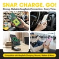 thumbnail image 6 of OtterBox Commuter Series Case - iPhone 17e, iPhone 16e, iPhone 15, iPhone 14, iPhone 13 - MagSafe Edition - Thin & Tough, Pocket-Friendly, with Port Protection - Green & Black, 6 of 8