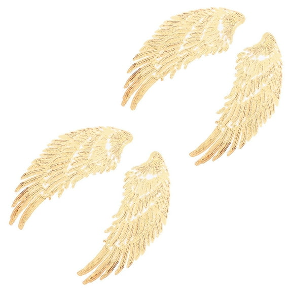 ADDHAT 2Pairs Sequin Clothes Patch for Sewing and Crafting Decor Materials