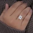 thumbnail image 5 of Cora Jewellery 3.5CT Radiant Moissanite Engagement Ring for Women, 14K Rose Gold, 9 US, 5 of 9