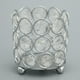 thumbnail image 3 of Candelabro de Cristal Candelabro para Banquete en Casa Centro de Mesa , Plata, Los 7cm perfecl Candelero votivo, 3 of 7