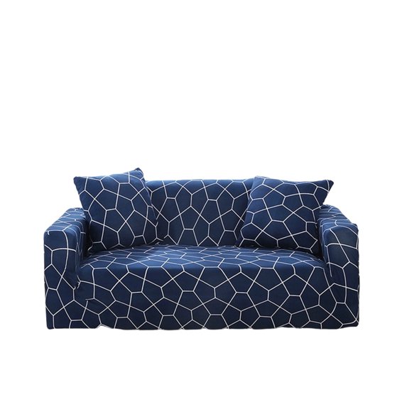 Tssuoun Printed Sofa Cover Stretchable Recliner Couch Slipcover with Pillow Case Furniture Replacement Office Dorm Accessories Type 7 4-Seat Sofa