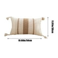 thumbnail image 3 of Btomtd Throw Pillow Covers,Couch Pillow Covers,Tassel Pillowcase Soft Decorative Throw Pillows Covers Bedside Pillowcase Living Room Sofa Cushion Office Waist Sofa Pillowcase, 3 of 6