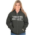 thumbnail image 4 of Unicorns Are Lame Said Nobody Ever Zip Hoodie Sweatshirt Women Brisco Brands L, 4 of 6