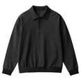 thumbnail image 4 of Long Sleeve Polo Shirts for Men Classic Golf Shirt Thermal Pullover Tops Black XXXL, 4 of 4