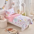 thumbnail image 3 of Juego de ropa de cama para niños pequeños Joyreap Unicornio 107x145 cm Rosa y Azul, 3 of 7