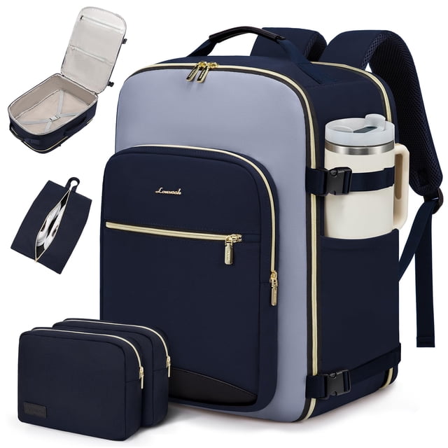 Mochila de mano LOVEVOOK de 50 litros para mujeres y hombres con 3 cubos
