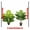 C-2pcs, variant on 2Pcs Outdoor Artificial Green Plants with 24 Leaves Nordic-style Banana Leaf Palm Trees Designed Tropical Rainforest Landscapes