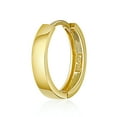 thumbnail image 5 of Wellingsale Ladies 14k Yellow Gold Polished 3mm Hoop Huggies Earrings (14 x 14 mm), 5 of 7