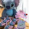 thumbnail image 4 of Adorno de pastel de Lilo & Stitch rosa para niñas, Decoración de Pastel de feliz cumpleaños, suministros de fiesta para niños, decoración de cumpleaños para Baby Shower, 4 of 5