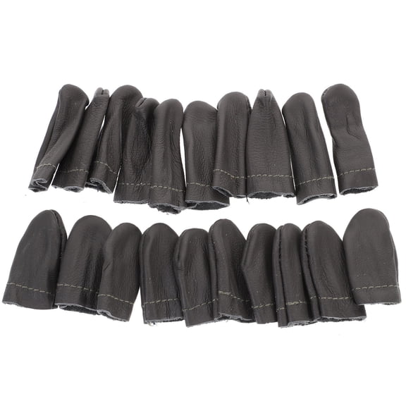 Mobestech 20Pcs Leather Finger Protection for Needlework and Wool Felting by Handicraft Enthusiasts