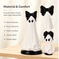 thumbnail image 4 of Texas Large Ghost Tabletop Decoration , Matte White Resin Standing Ghost Tabletop Figurine, Gentle Whimsical Autumn Halloween Indoor Shelf & Mantel Decor, 4 of 7