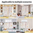 thumbnail image 6 of Elegant Spring Floral Kitchen Curtains 72 Inch Length, Botanical Summer Flowers Grommet Top Bedroom Living Room Curtains, Light Filtering Cafe Curtain Drapes 2 Panels Set 104''x72'', 6 of 9