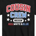 thumbnail image 3 of Instant Message - Cousin Crew Red White Blue - Toddler & Youth Short Sleeve Graphic T-Shirt, 3 of 6