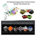 thumbnail image 2 of Spray Gun With 3 Nozzle 1.4 1.7 2.0 Mm Nozzle 600cc Sprayer For Painting Cars Tools Paint Gun Waterborne Air Spray Gun Kits ,Versatile applications, 2 of 6