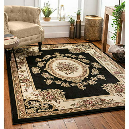 French European Formal Traditional 5x7, How Thick Should Dining Room Rug Be