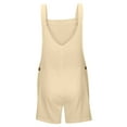 thumbnail image 5 of MNCEKFOD Bermuda Shorts for Women Maternity Jumpsuits Pregnancy Short Overalls with Adjustable Shoulder Strap Relaxed Fit Short Pants Beige L, 5 of 8