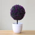 thumbnail image 3 of zobvuyeg Artificial Plants Potted Artificial Bonsai Plants Faux Potted Plants Fake Plants with White Pots for Home Desk Office Desktop Display House Decorations Bathroom Decor, 3 of 7