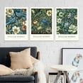 thumbnail image 4 of Hieng William Morris Wall Art Vintage Butterfly Poster Prints Set of 3 Botanical Flower Aesthetic Pictures Gallery Canvas Artwork Nouveau Painting Decor for Living Room Bedroom 16x24in Unframed, 4 of 5