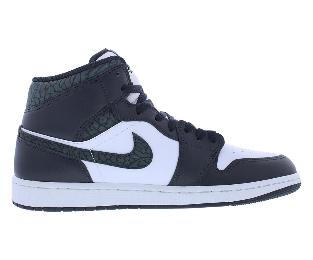 Nike Men's Air Jordan 1 Mid SE Shoes, Off Noir/Black-White-Black