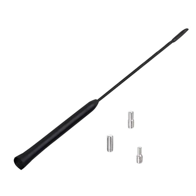 Almencla Antenne de Voiture Mât Réception AM/FM Flexible Antenne Radio de Voiture Haute Performance 28cmx1.5cmx1.5cm