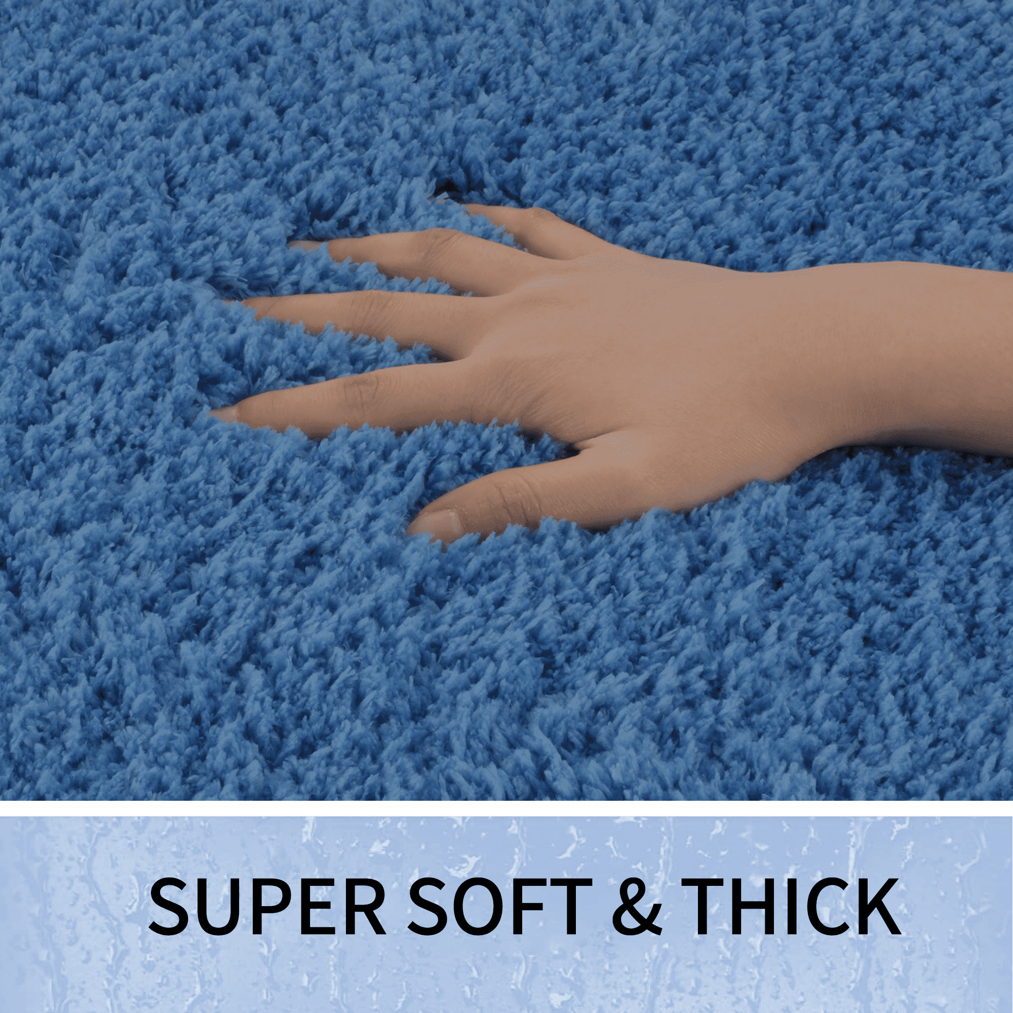 Homieway Bath Rug, Non Slip Pink Fluffy Bath Mat for Bathroom Floor, Washable Plush Luxury Bathroom Rug for Tub, Soft Shaggy Absorbent Shower Mat