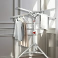 thumbnail image 3 of Versatile Folding Rack For Balcony And Bathroom Durable ABS And Steel Design For Efficient Clothing Drying And Organizing, 3 of 8