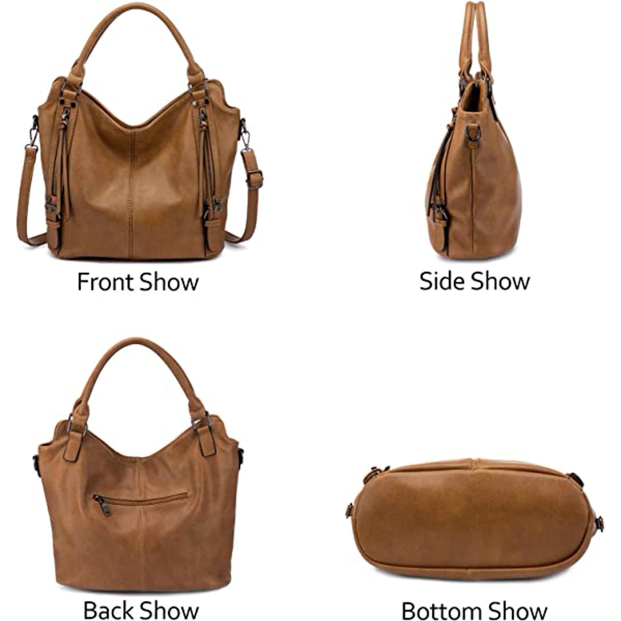 VALENCHI Genuine Leather Crossbody Messenger Bag - Medium Size For Men & Women