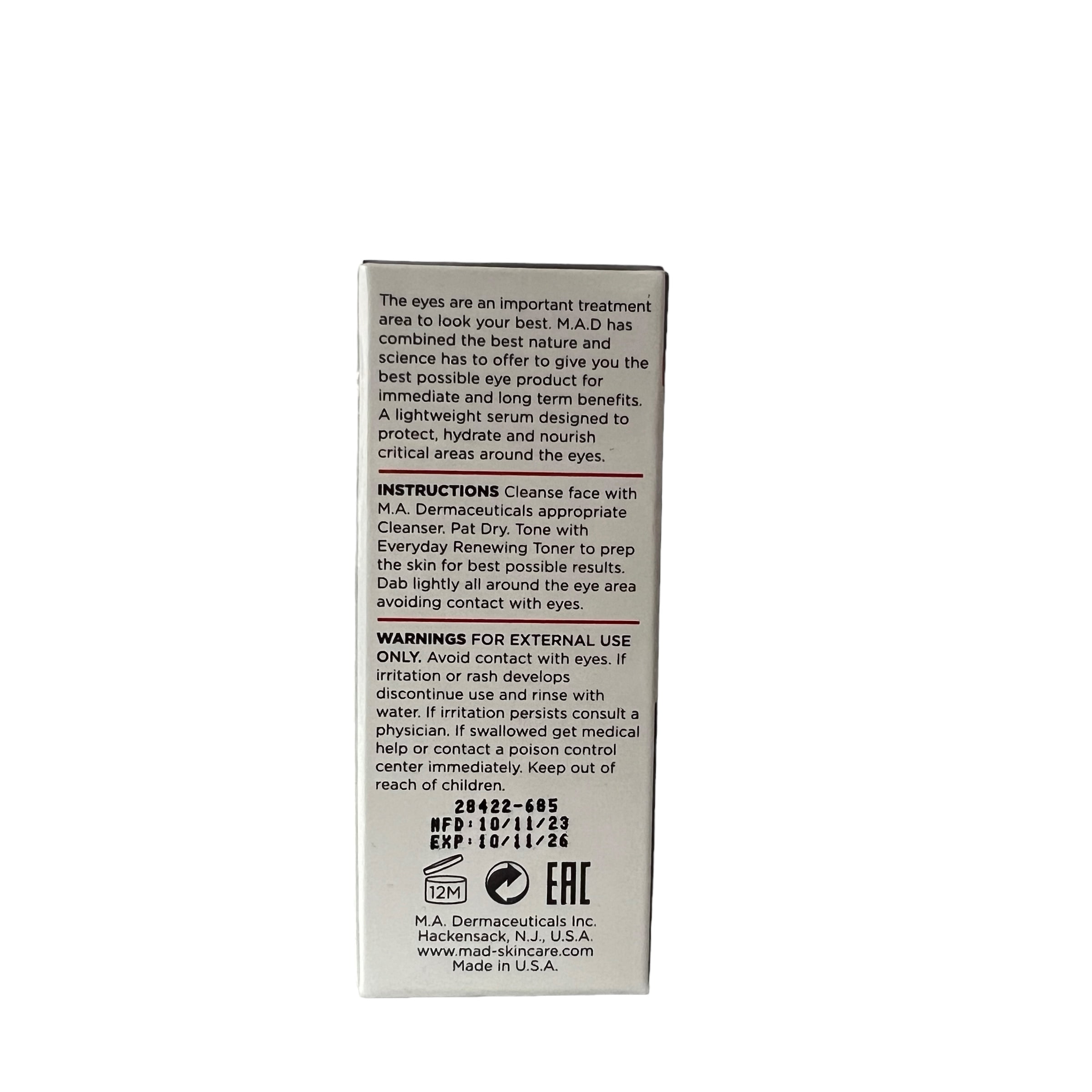 M.A.D Skincare Environmental Eye Defense Shielding Serum, 15g (0.5oz)