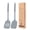 Gray, variant on Pack of 2 Silicone Solid Turner, Non Stick Slotted Kitchen Spatulas, High Heat Resistant BPA Free Cooking Utensils, Ideal Cookware for Fish, Eggs, Pancakes(Blue)