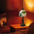 thumbnail image 4 of Kiven Cordless Table Lamp,1-Light Dimmable Bedside Lamps for Nightstand with Glass Lampshade, Cordless Tiffany Lamp for Reading Home Decor Bedside TD0792, 4 of 7