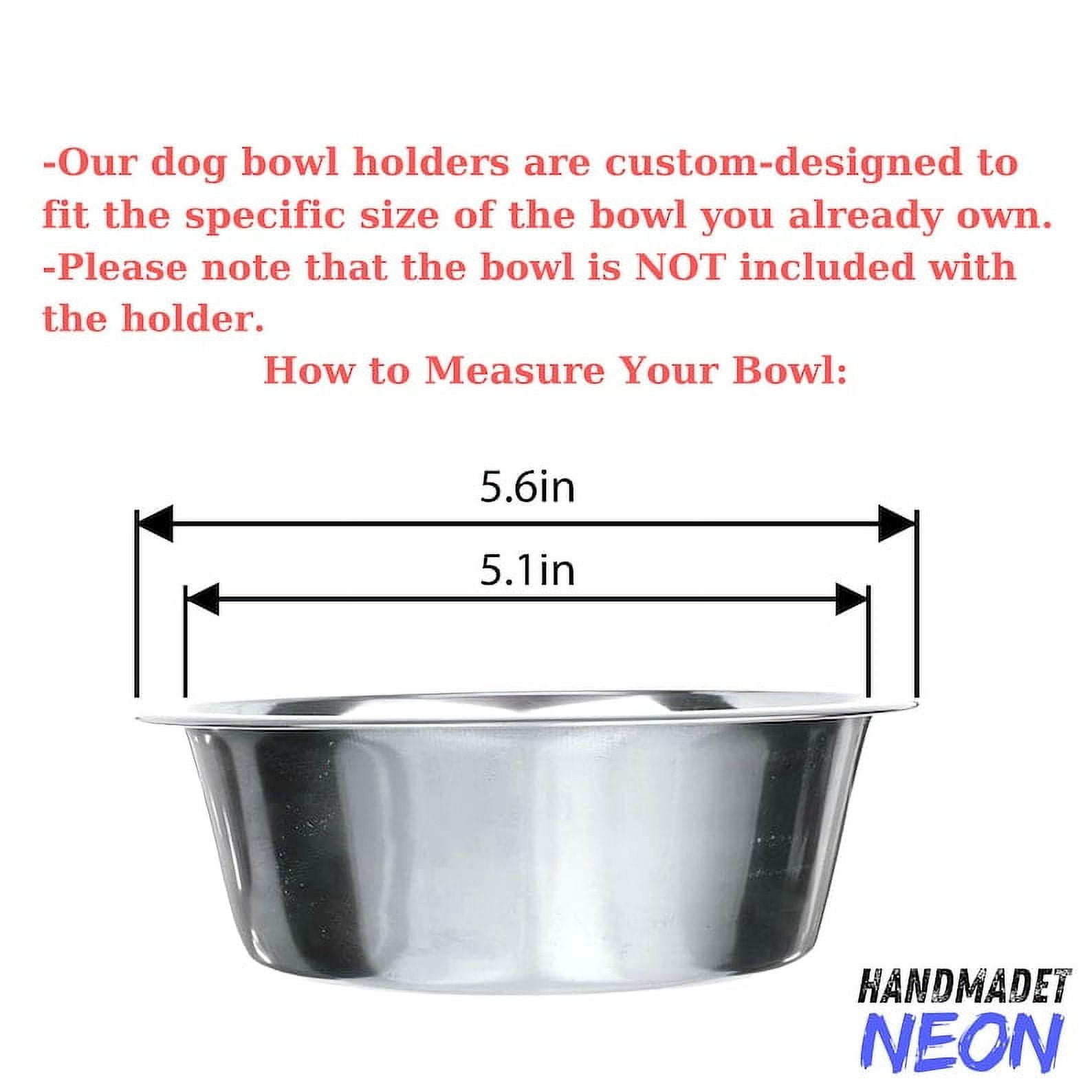 Handmadetneonsign Goldendoodle Dog Metal Bowl Holder, Goldendoodle Dog Food Bowl Stand 97461