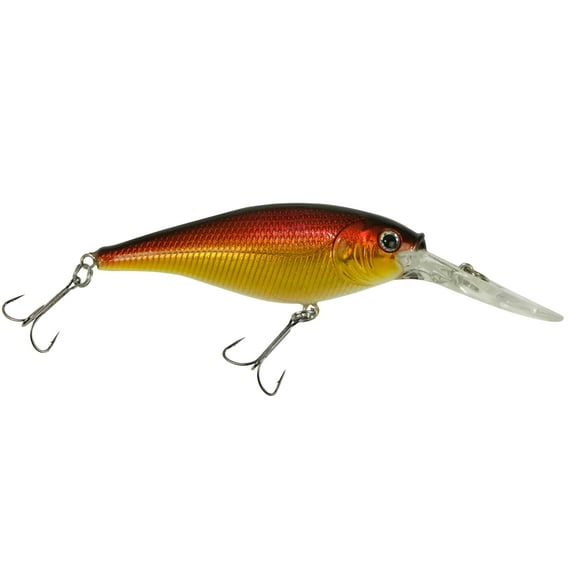 Berkley Flicker Shad Fishing Lure, Black Gold Sunset, 1/2 oz