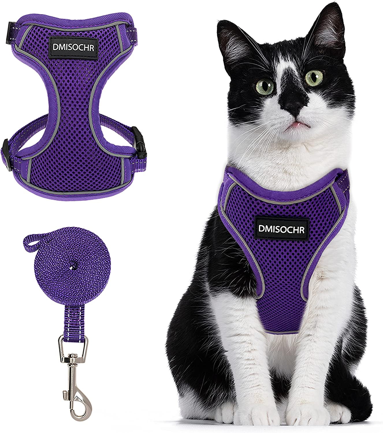 DMISOCHR Easy and Safe Cat Harness with Leash Set: Escape Proof