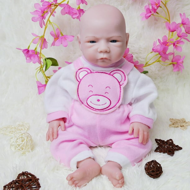 Muñeca Reborn AISITE para niña de 18 pulgadas, totalmente de silicona, con accesorios