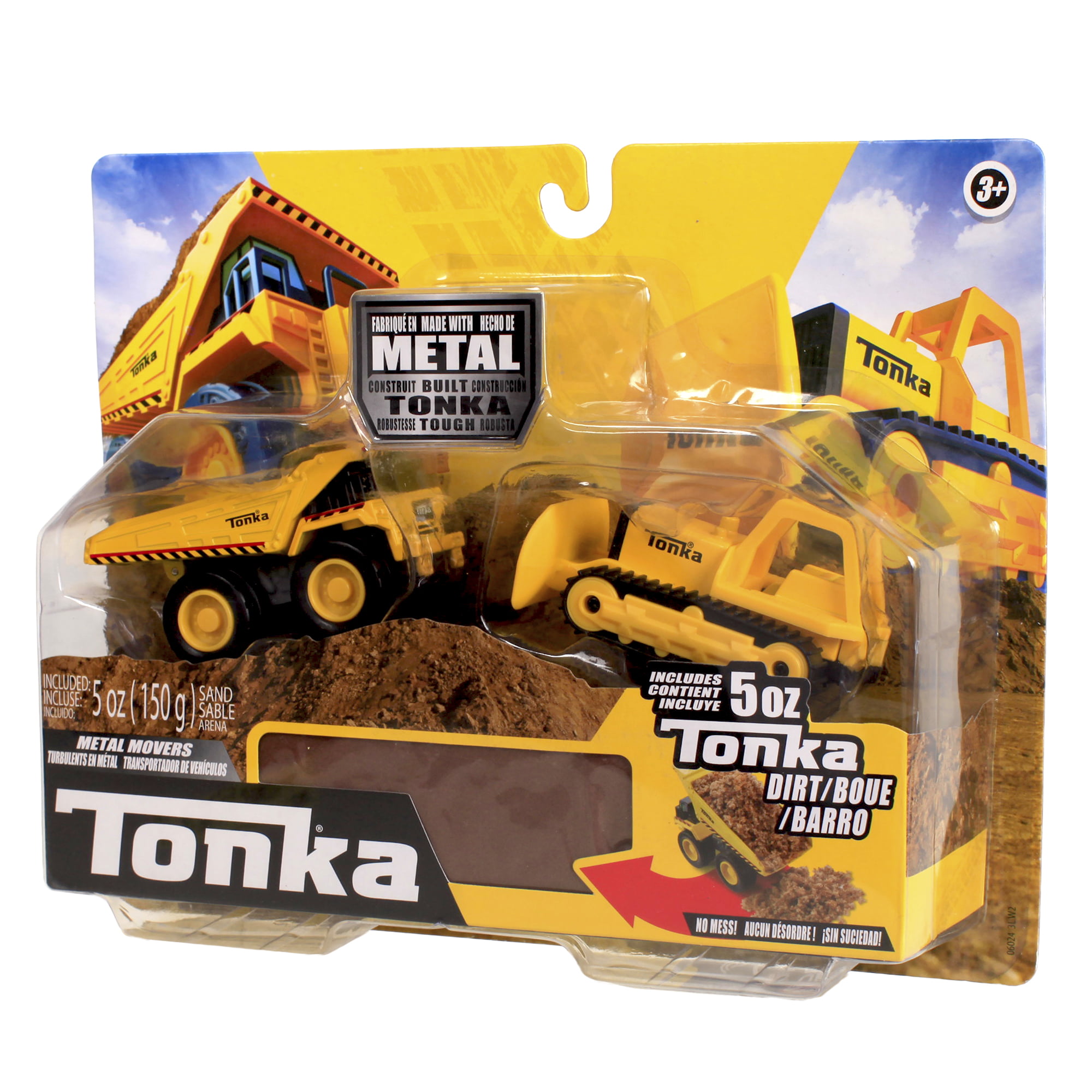 Tonka Metal Movers Combo Pack Mighty Dump /& Bulldozer Dumper Truck Toy for Kids