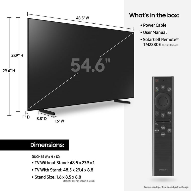 SAMSUNG Smart TV Class QLED 4K Q60C Series Quantum HDR de 55 pulgadas, LED  dual, seguimiento de objetos Sound Lite, Q-Symphony, Motion Xcelerator