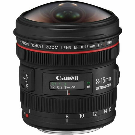 Canon EF 8-15mm f/4L Fisheye USM Ultra-Wide Zoom Lens for Canon EOS SLR Cameras