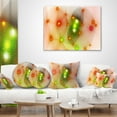thumbnail image 4 of Designart Orange Fractal Lights in Fog - Abstract Throw Pillow - 12x20, 4 of 5