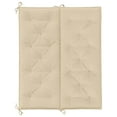 thumbnail image 6 of vidaXL Indoor/Outdoor Bench Cushions 2 pcs, Non-slip, Water-Repellent, Beige 47.2"x19.7"x2.8", 6 of 8