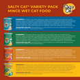 thumbnail image 4 of (2 pack) Salty Cat Premium Corn-Free Salmon, Chicken, Duck & Ocean Fish Flavor Mince in Gravy Wet Cat Food Variety Pack, 156 oz (12 Pack), 4 of 10