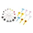 thumbnail image 3 of VONKY 10 Pieces Fruit Toothpick Cartoon Big Eye Pick Decoration Kitchen Party Big eye 1Set, 3 of 6