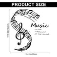 thumbnail image 7 of Music Notes Wall Stickers Wall Decor Vinyl Wall Decal Music Wall Art Black Mural Wallpaper Aesthetic Stickers Decor Peel Stick for Home Studio Classroom School Decorations 12.79x11.41Inch, 7 of 7