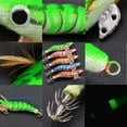 thumbnail image 2 of OROOTL Glow Squid Jigs Saltwater Fishing Lures 10pcs Shrimp Prawn Lures Luminous for Cuttlefish Octopus Fishing Lures Kit, 2 of 6