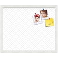 thumbnail image 2 of PinPix 22x18 Custom Cork Bulletin Board Peaks Modern Pattern White Grey Poster Board Has a Fabric Style Canvas Finish, Framed in Peaks Modern Pattern White Grey, by ArtToFrames (PinPix-1795), 2 of 6