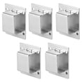 thumbnail image 1 of Shelf Support 5Pcs Shelf Mount Bracket Hanger Stainless Steel Tube Support Holder Buckle Hardware SilverSealing Type, 1 of 8